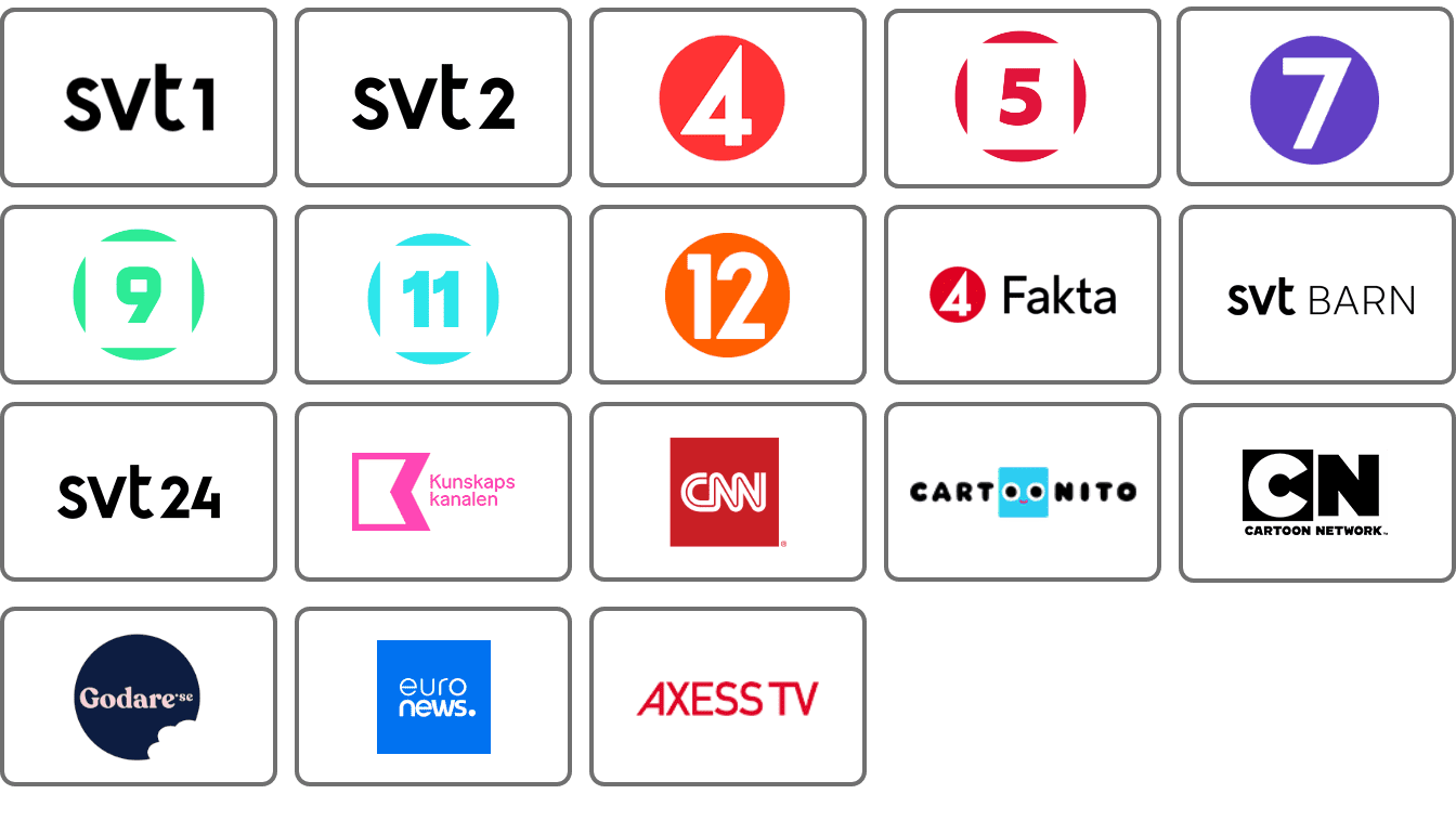 Bahnhof TV Mellan inkl tv-box