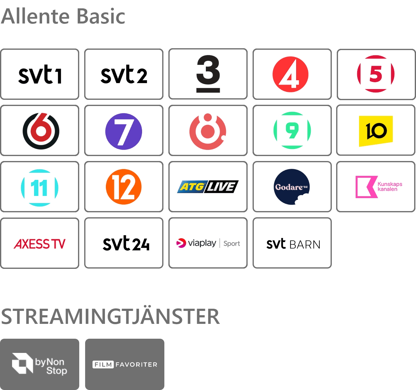 Allente Basic - 100 kr rabatt i 12 mån
