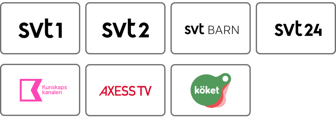 Bredband 100/100 inkl Streaming-tv